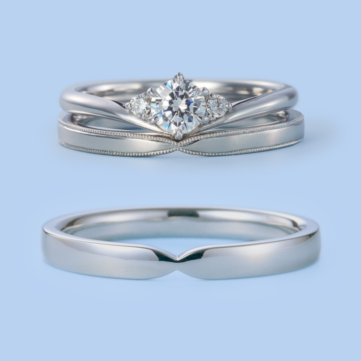 Wedding ring clearance sets for her