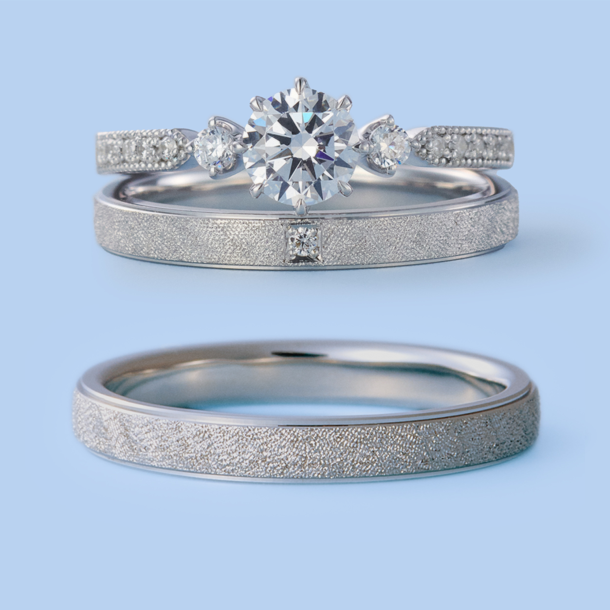 Custom wedding hot sale ring set